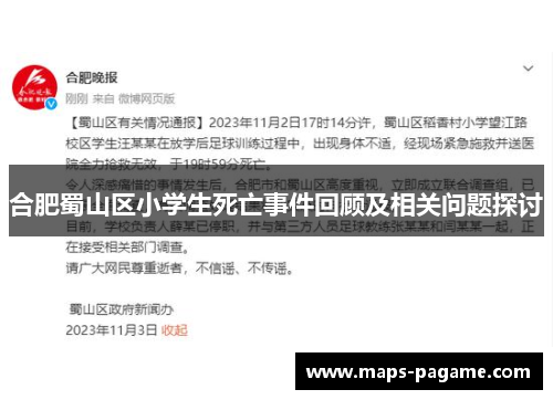 合肥蜀山区小学生死亡事件回顾及相关问题探讨